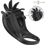 INTENSE – MABEL ANNEAU VIBRANT 10 VIBRATIONS AVEC STIMULATEUR DE CLITORIS NOIR