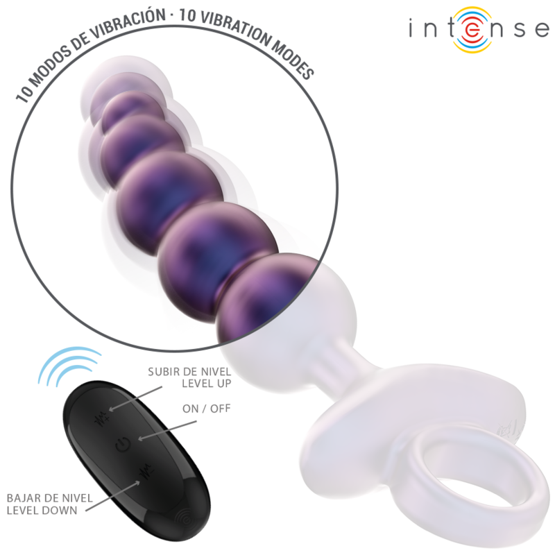 INTENSE – TITO VIBRATING ANAL PLUG MODEL 3 REMOTE CONTROL