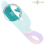 Intense Monica – Rabbit-Vibrator mit rotierendem G-Punkt-Stimulator, blau