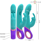 Intense Monica – Rabbit-Vibrator mit rotierendem G-Punkt-Stimulator, blau
