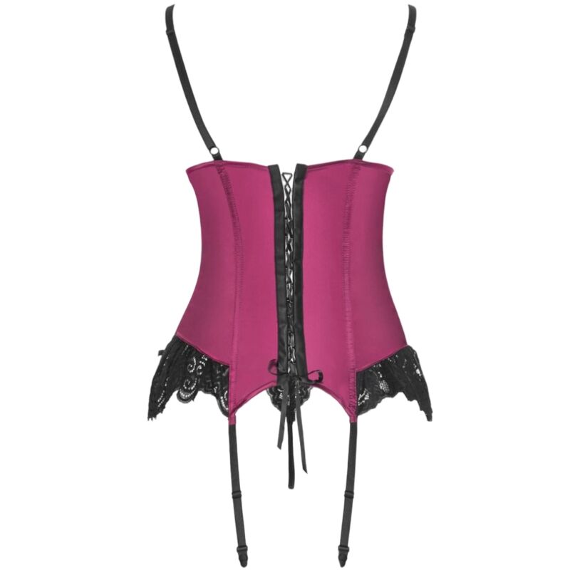 LIVCO CORSETTI FASHION – AGRAFENA CF 90436 CORSETTO + PERIZOMA BORDEAUX S/M