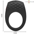 INTENSE – CLOVER VIBRATOR PENIS RING 10 VIBRATIONS BLACK