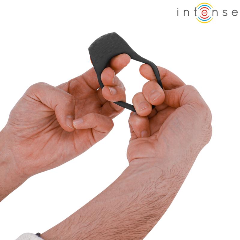 Intense Clover – Vibrierender Penisring, 10 Vibrationen, schwarz