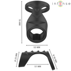 INTENSE – THEO DOPPIO ANELLO PER PENE IN SILICONE MODELLO NERO 3