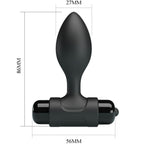 PRETTY LOVE – VIBRA BUTT 10 VIBRATIONS ANAL PLUG BLACK