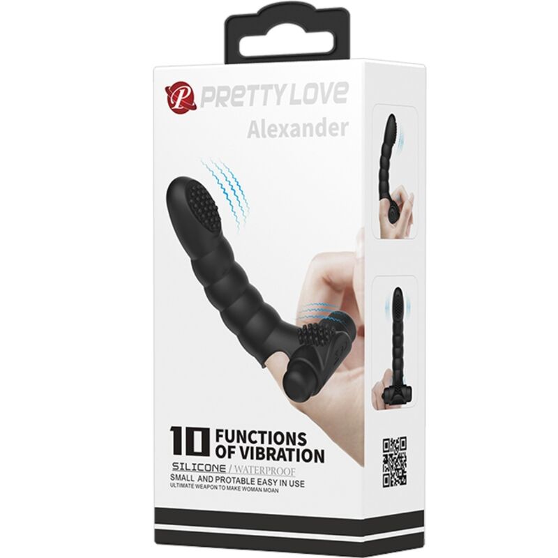 Pretty Love – Alexander Fingervibrator, Schwarz