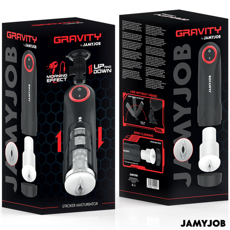 JAMYJOB – GRAVITY AUTOMATIC VAGINA MASTURBATOR 5 THRUSTING MODES AND SOUND EFFECT