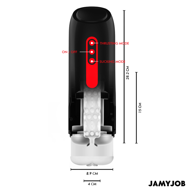Jamyjob Phantom – Automatischer Masturbator mit 5 Saug- und Stossmodi