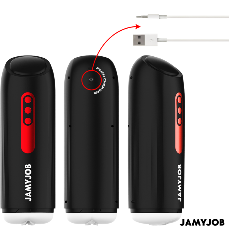 JAMYJOB – MASTURBATEUR VAGIN AUTOMATIQUE PHANTOM 5 MODES D'ASPIRATION ET DE POUSSE