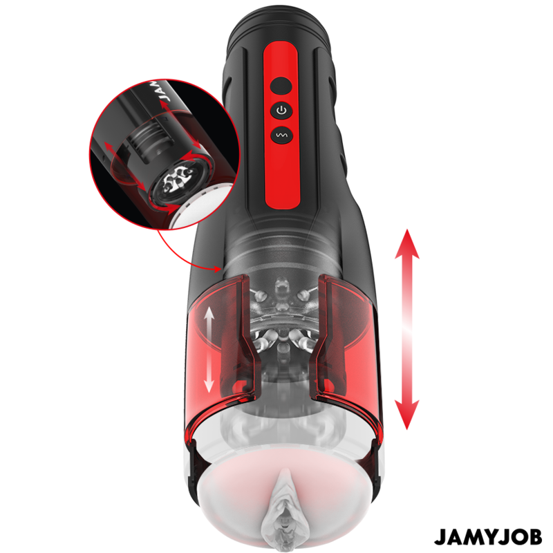 Jamyjob Cyclone – Automatischer Masturbator mit 10 Rotations- und Stossmodi