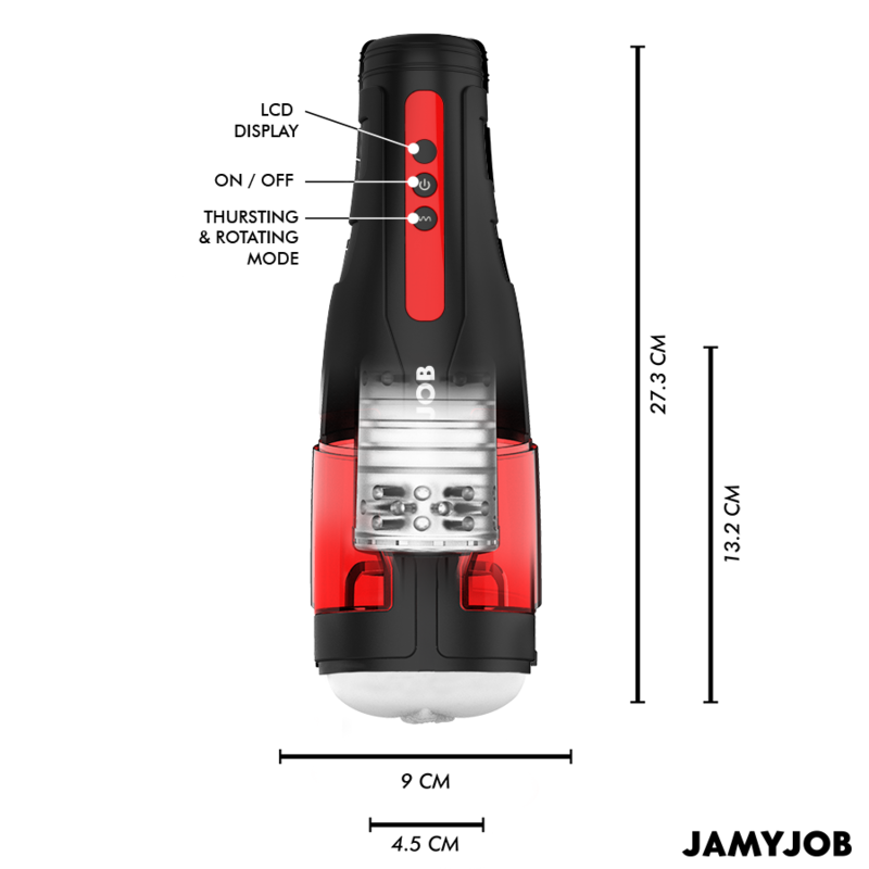 Jamyjob Cyclone – Automatischer Masturbator mit 10 Rotations- und Stossmodi