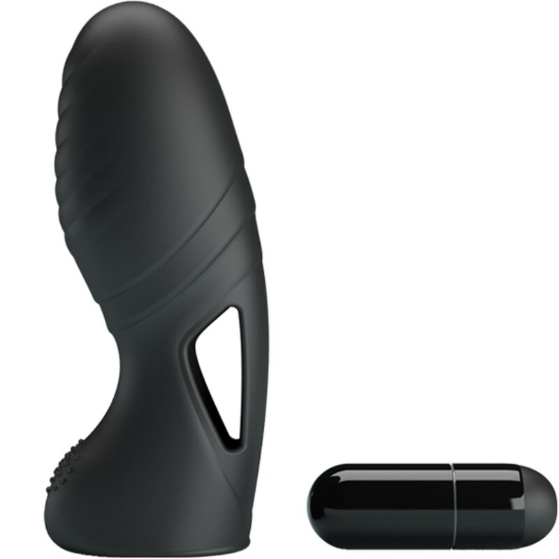 PRETTY LOVE – Alan Silikon-Fingervibrator, Schwarz