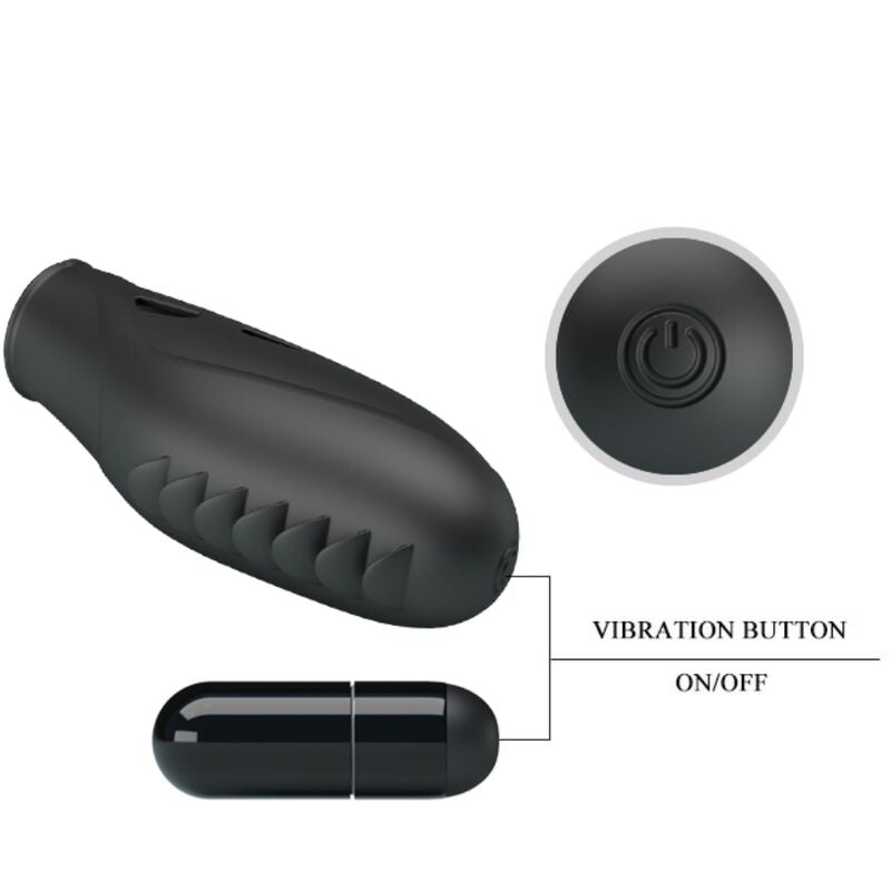 PRETTY LOVE – GILO SILICONE FINGER VIBRATOR BLACK