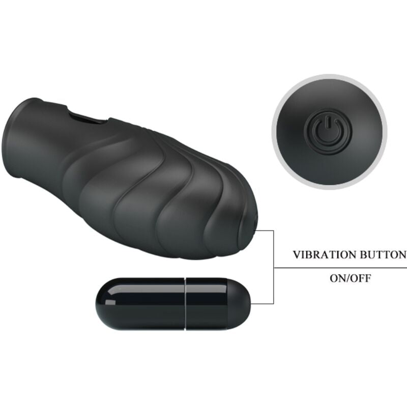 PRETTY LOVE – LICH SILICONE FINGER VIBRATOR BLACK