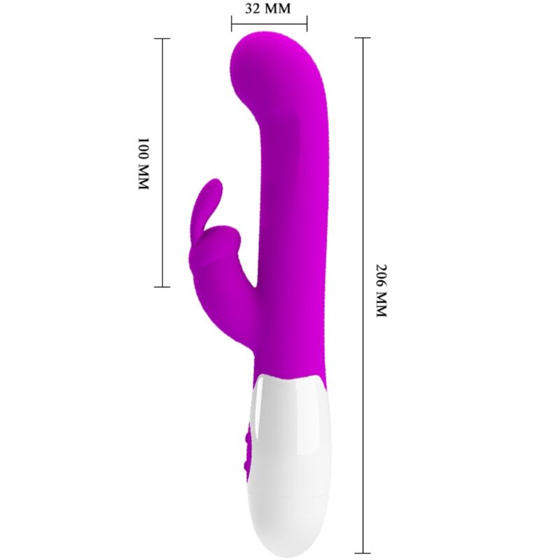 PRETTY LOVE – VIBRATEUR CENTAURE LAPIN 30 MODES DE VIBRATION VIOLET
