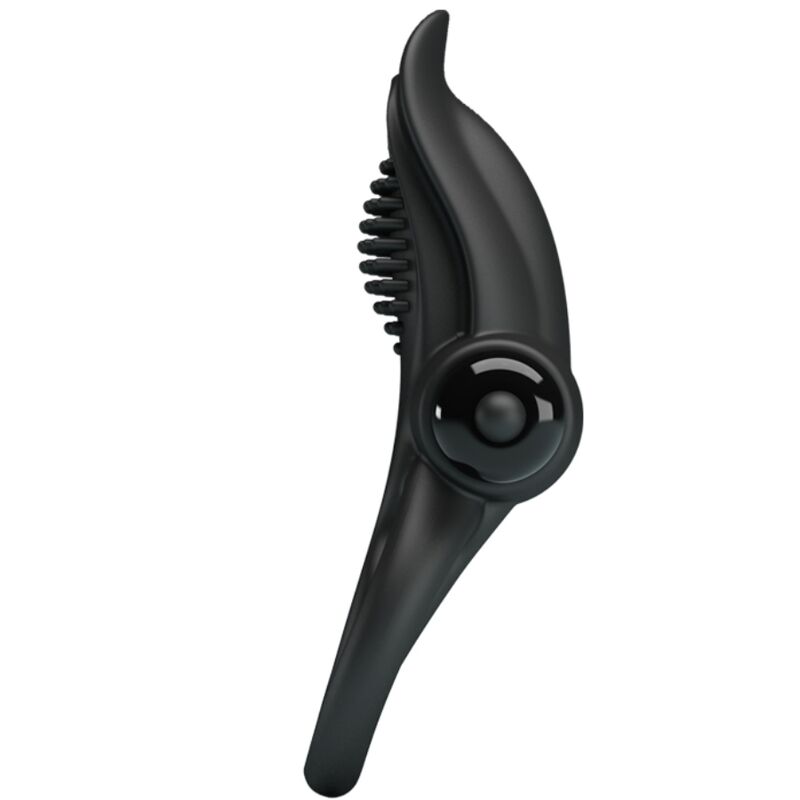 PRETTY LOVE – DOPPIO ANELLO VIBRANTE + STIMOLATORE CLITORIDEO 10 VIBRAZIONI NERO