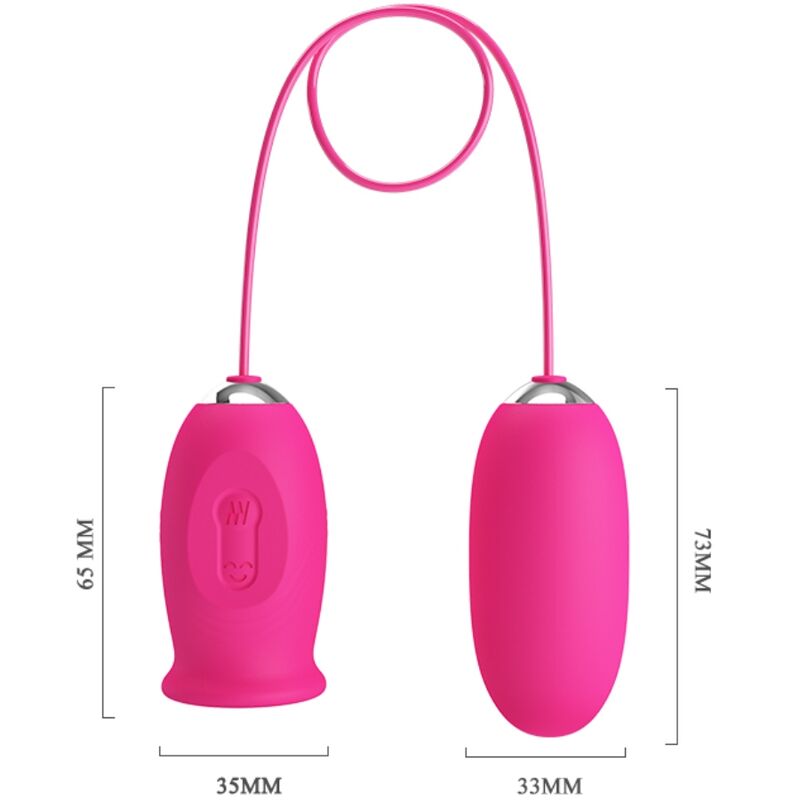 Pretty Love Daisy – Vibro-Ei mit klitoraler Zungenstimulation, Rosa