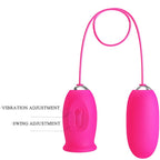 Pretty Love Daisy – Vibro-Ei mit klitoraler Zungenstimulation, Rosa