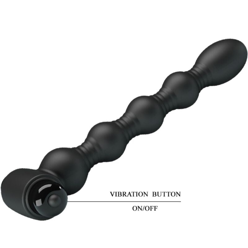PRETTY LOVE Lynn – Silikon-Analplug mit 10 Vibrationsfunktionen, schwarz