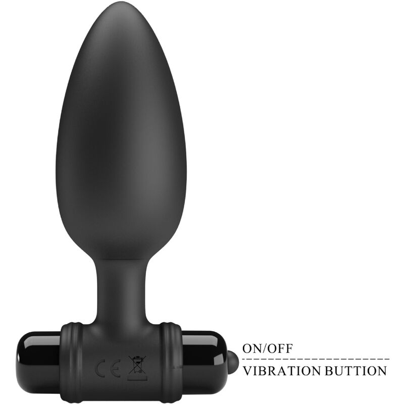 PRETTY LOVE – VIBRA BUTT PLUG 2 PLUG ANAL 10 VIBRATIONS NOIR