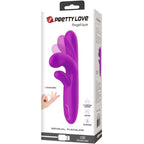 PRETTY LOVE – ANGELIQUE MULTIFUNCTION VIBRATOR + CLITORIS STIMULATOR PURPLE