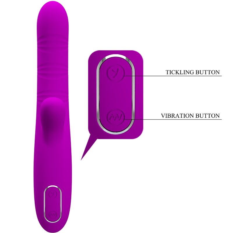 Pretty Love Angelique – Multifunktionsvibrator mit Klitorisstimulator, Lila