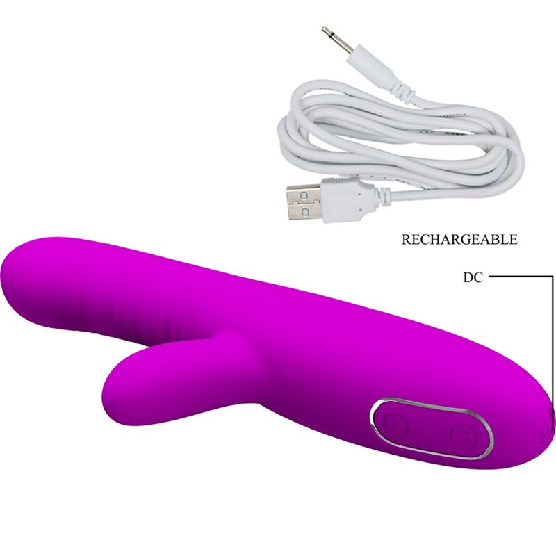 Pretty Love Angelique – Multifunktionsvibrator mit Klitorisstimulator, Lila