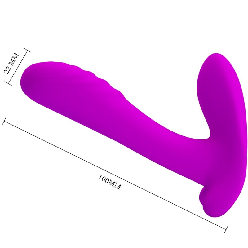 PRETTY LOVE – MASSAGGIATORE E VIBRATORE 12 VIBRAZIONI TELECOMANDO VIOLA