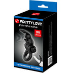 PRETTY LOVE – Aufregender Rabbit-Vibrationsring, Schwarz
