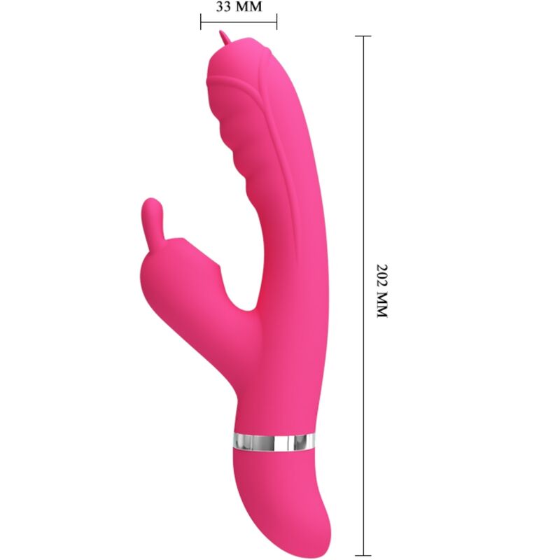 PRETTY LOVE – VIBRATORE MULTIFUNZIONE CONIGLIO PHOENIX ROSA