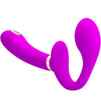 Pretty Love Thunderbird – Doppel-Strap-on-Vibrator mit Elektrostimulation, Lila