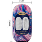 PRETTY LOVE – COQUETTISH BALLS SILICONE MALE MASTURBATOR WHITE