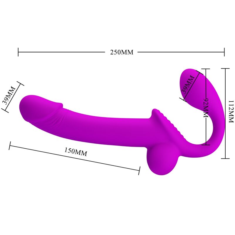 Pretty Love Kelpie – Doppelter Strap-on-Stimulator, Lila