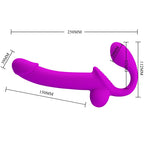 Pretty Love Kelpie – Doppelter Strap-on-Stimulator, Lila