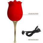PRETTY LOVE – ROSE LOVER STIMOLATORE CLITORIDEO ROSE 12 VIBRAZIONI ROSSO