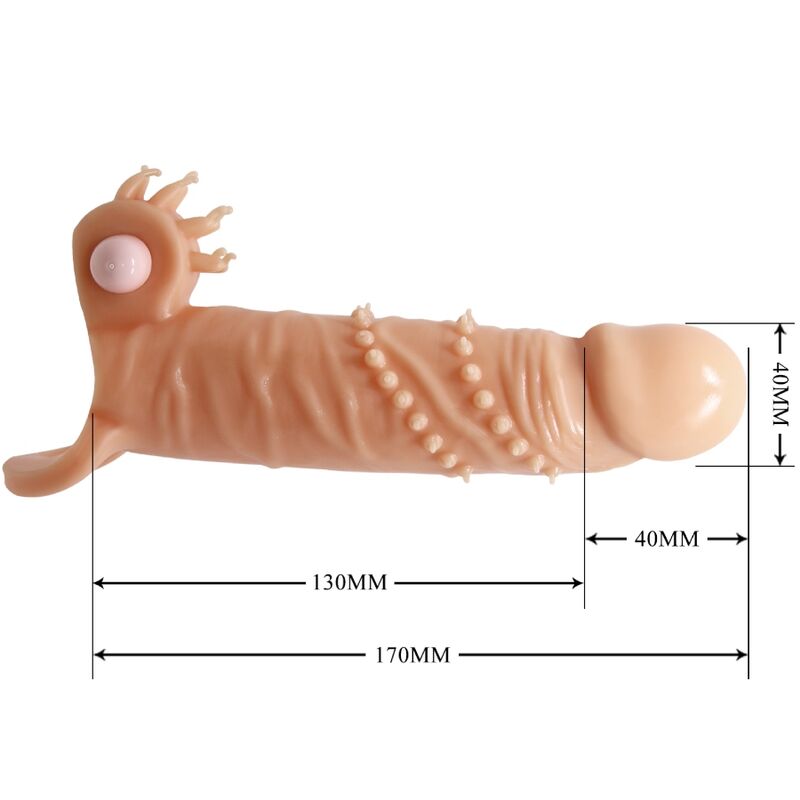 PRETTY LOVE – CONNOR GUAINA PER PENE + STIMOLATORE PER CLITORIDE FLESH