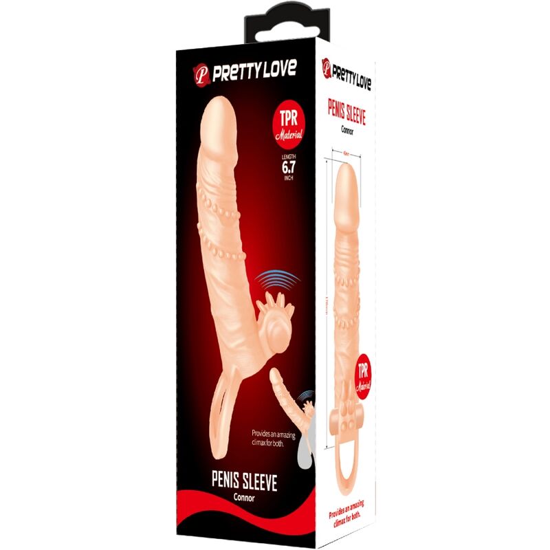 PRETTY LOVE – CONNOR GUAINA PER PENE + STIMOLATORE PER CLITORIDE FLESH