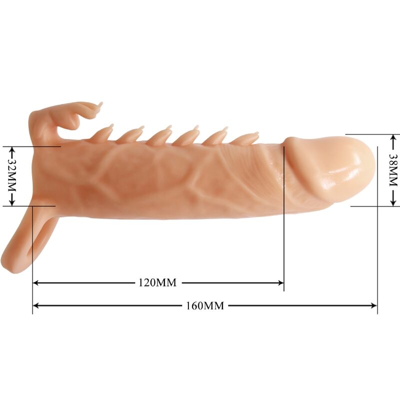 PRETTY LOVE – EMMIT PENIS SLEEVE + CLITORIS STIMULATOR FLESH