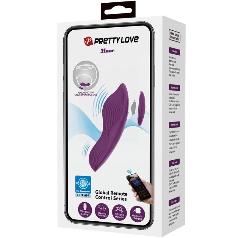 PRETTY LOVE Mane – Clitoral massager with app control, purple
