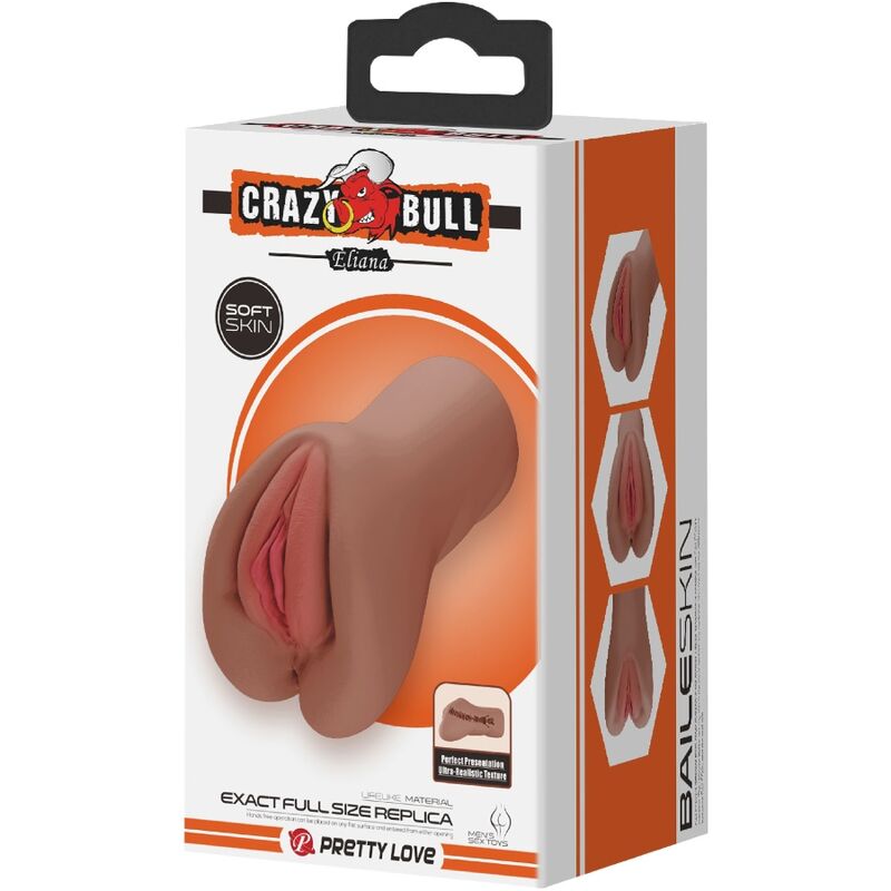 CRAZY BULL – Eliana Vagina- und Anus-Masturbator, Mulattin