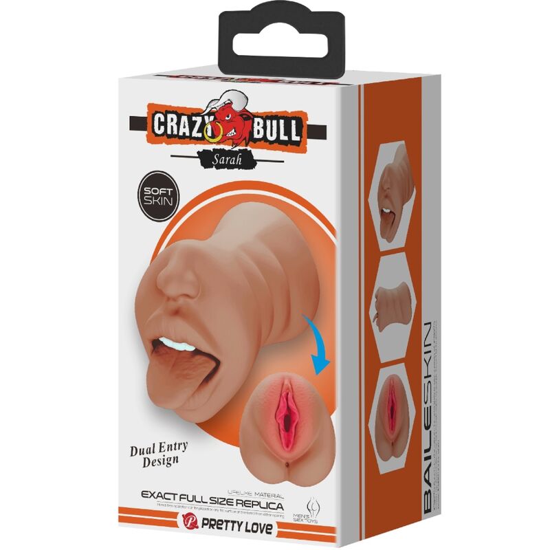 CRAZY BULL – SARAH DOPPIO MASTURBATORE BOCCA E VAGINA CARNE