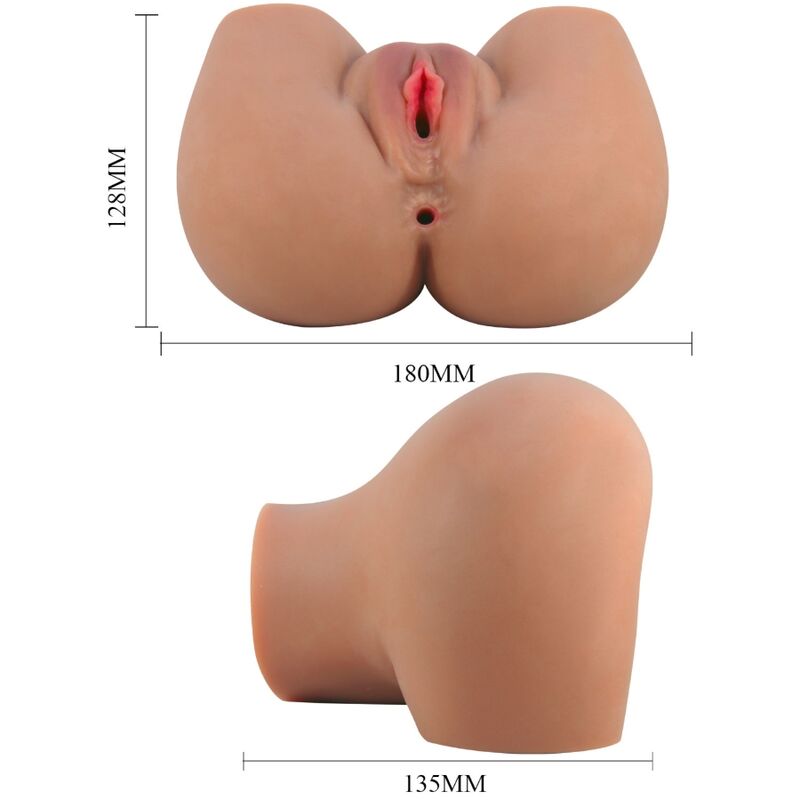 CRAZY BULL – MILA VIBRATEUR FESSIER AVEC CONTRÔLE RÉALISTE DU VAGIN ET DE L'ANUS À TÉLÉCOMMANDE