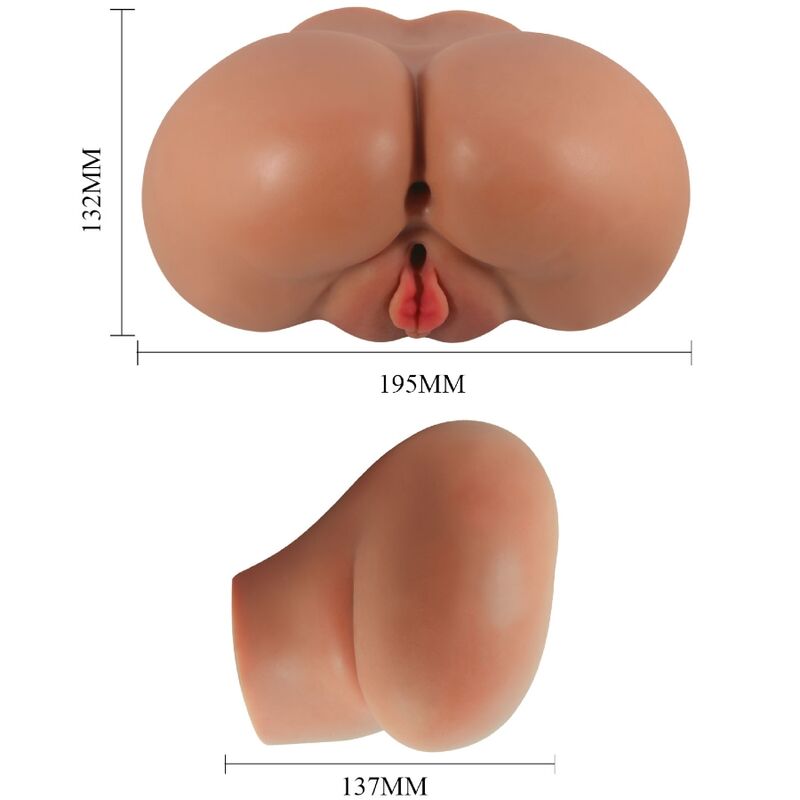 CRAZY BULL – Luna Po-Masturbator mit Vagina, Anus und Vibration