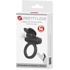 PRETTY LOVE – DEBONAIRE ANELLO VIBRANTE CONIGLIO 10 VIBRAZIONI NERO
