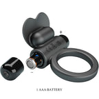 PRETTY LOVE – DEBONAIRE ANELLO VIBRANTE CONIGLIO 10 VIBRAZIONI NERO