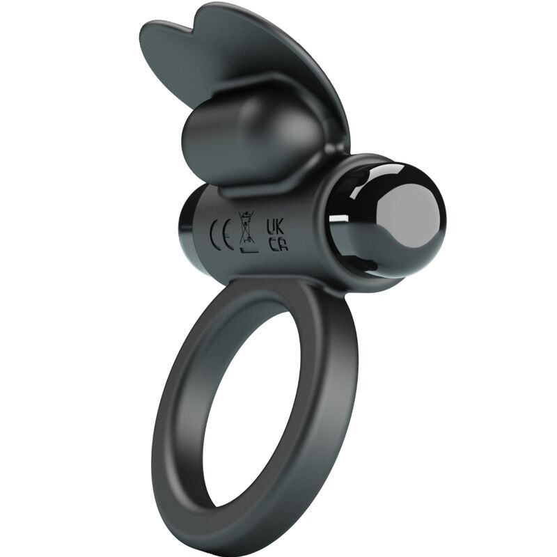 PRETTY LOVE – DEBONAIRE ANELLO VIBRANTE CONIGLIO 10 VIBRAZIONI NERO