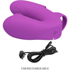 Pretty Love Athena – Fingervibrator mit Klitorisstimulator, Lila