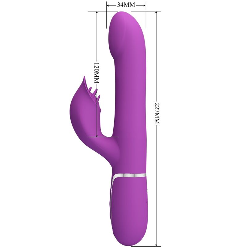 Pretty Love – 4-in-1-Multifunktionsvibrator und Stimulator, Lila
