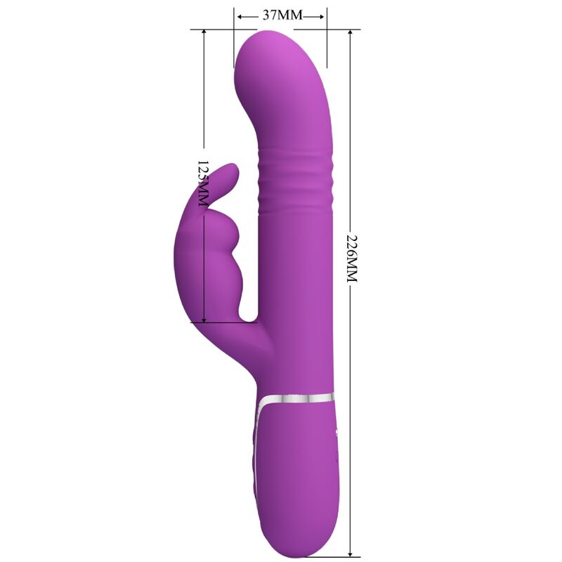 PRETTY LOVE – COALE 4 IN 1 MULTIFUNZIONE VIBRATORE CONIGLIO VIOLA