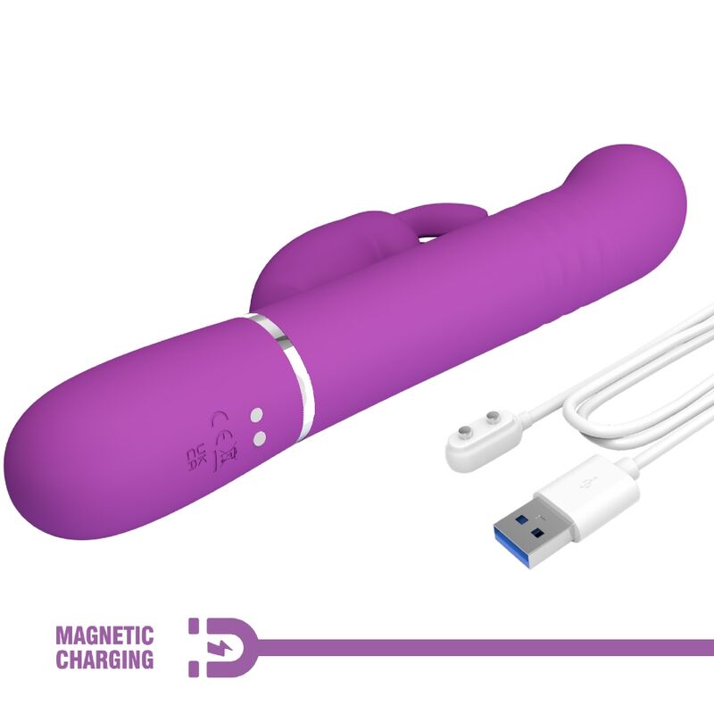PRETTY LOVE – COALE 4 IN 1 MULTIFUNZIONE VIBRATORE CONIGLIO VIOLA